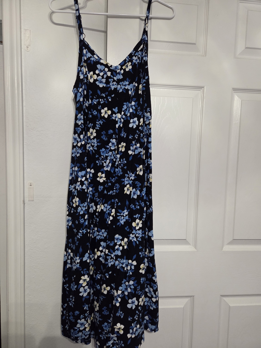 torrid Navy Floral Dress with Blue and White Blooms
